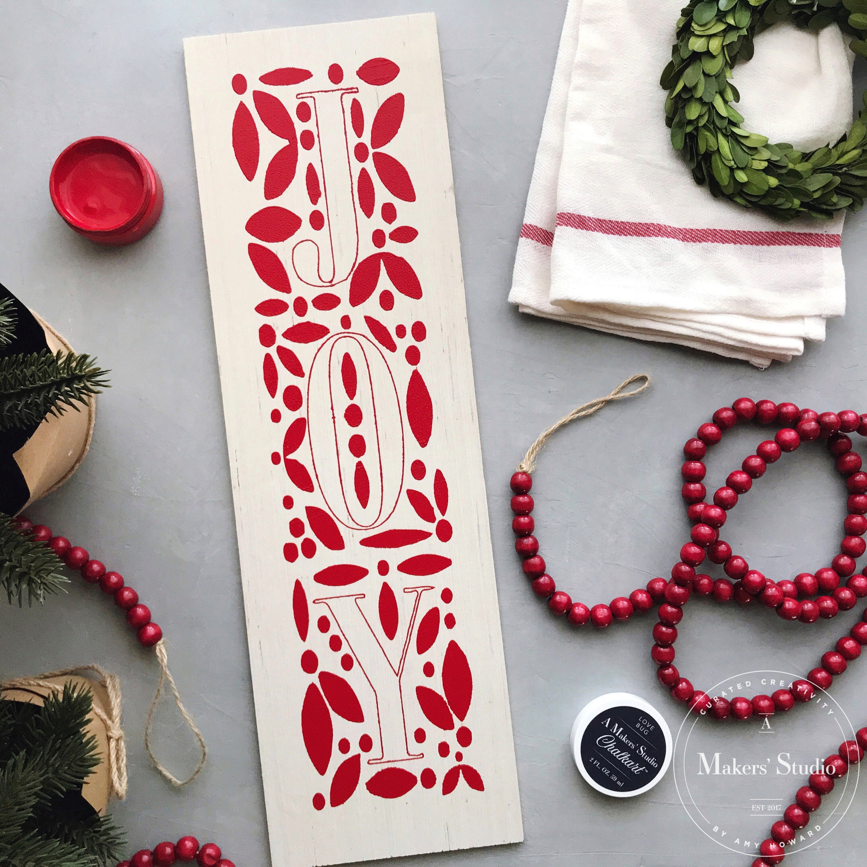 Peace on Earth - Mesh Stencil 12x18