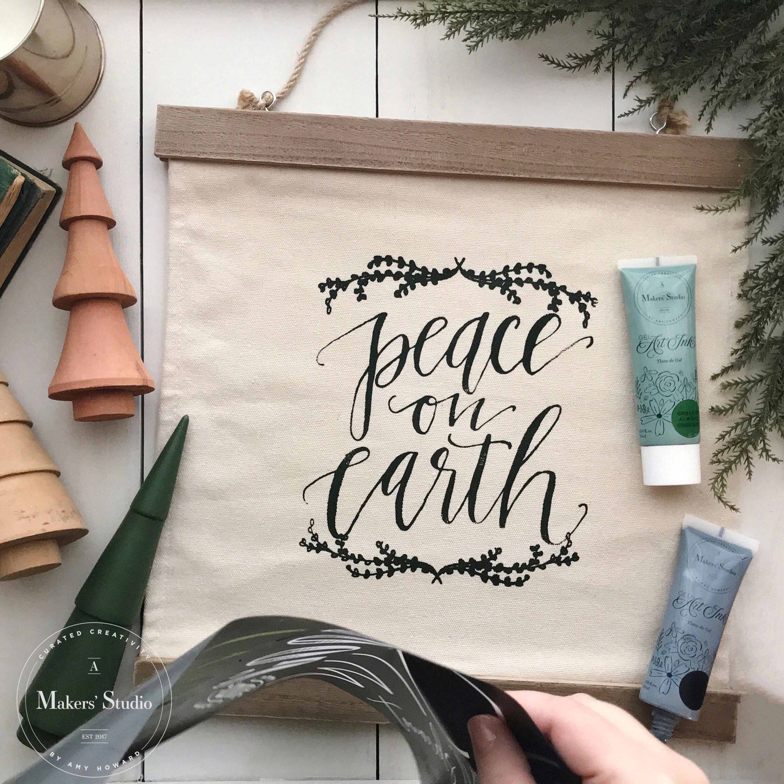 Peace on Earth - Mesh Stencil 12x18