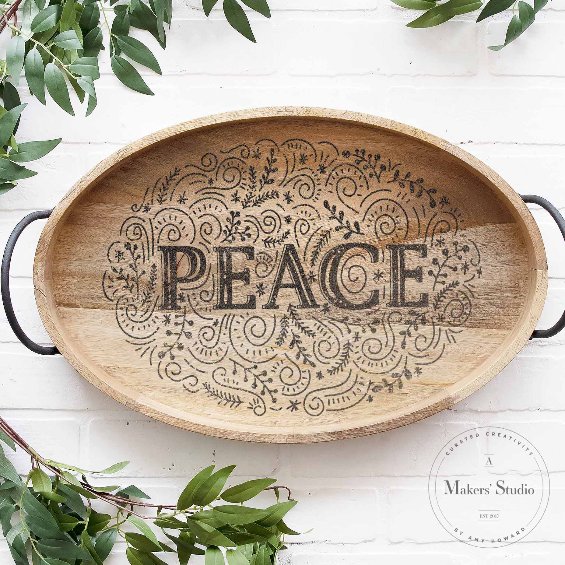 Peace To All - Mesh Stencil - 8.5x11