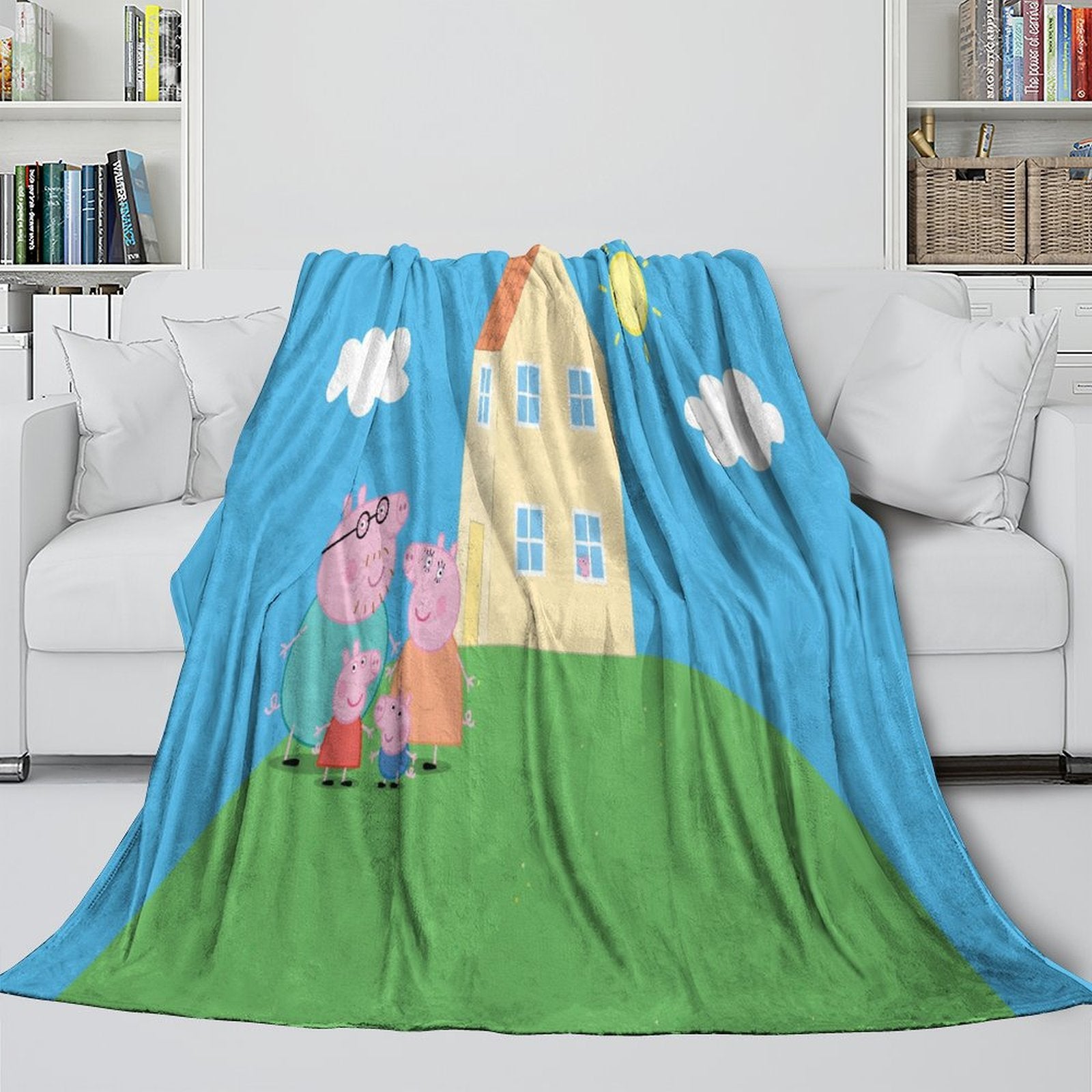 Peppa Pig Blanket Flannel Throw Room Decoration