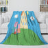 Peppa Pig Blanket Flannel Throw Room Decoration