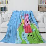 Peppa Pig Blanket Flannel Throw Room Decoration