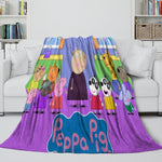 Peppa Pig Blanket Flannel Throw Room Decoration