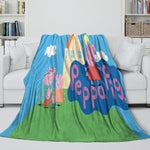 Peppa Pig Blanket Flannel Throw Room Decoration