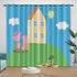 Peppa Pig Curtains Pattern Blackout Window Drapes