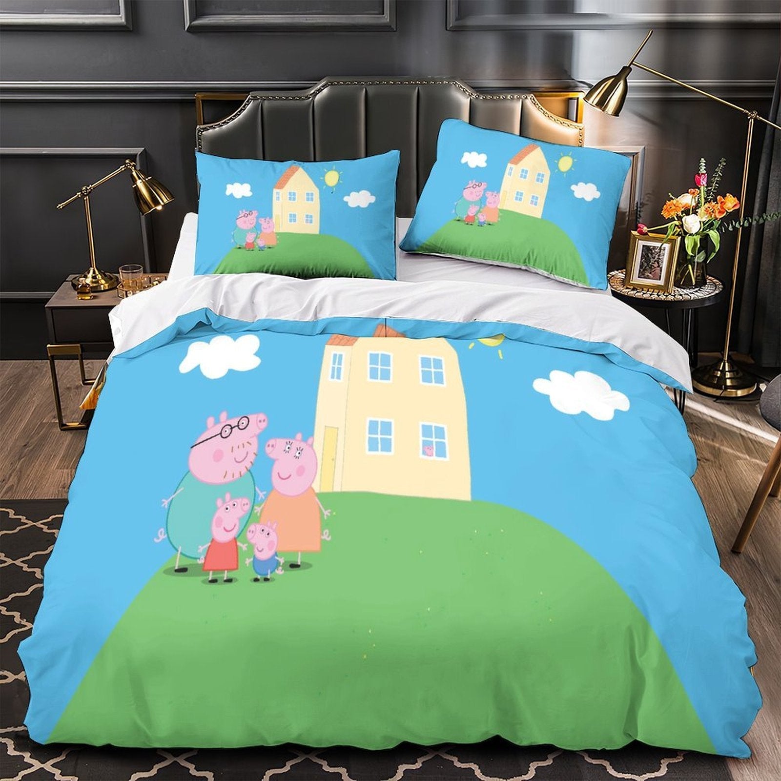 Peppa Pig Duvet Cover Pattern Bedding Set Without Filler