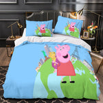 Peppa Pig Duvet Cover Pattern Bedding Set Without Filler