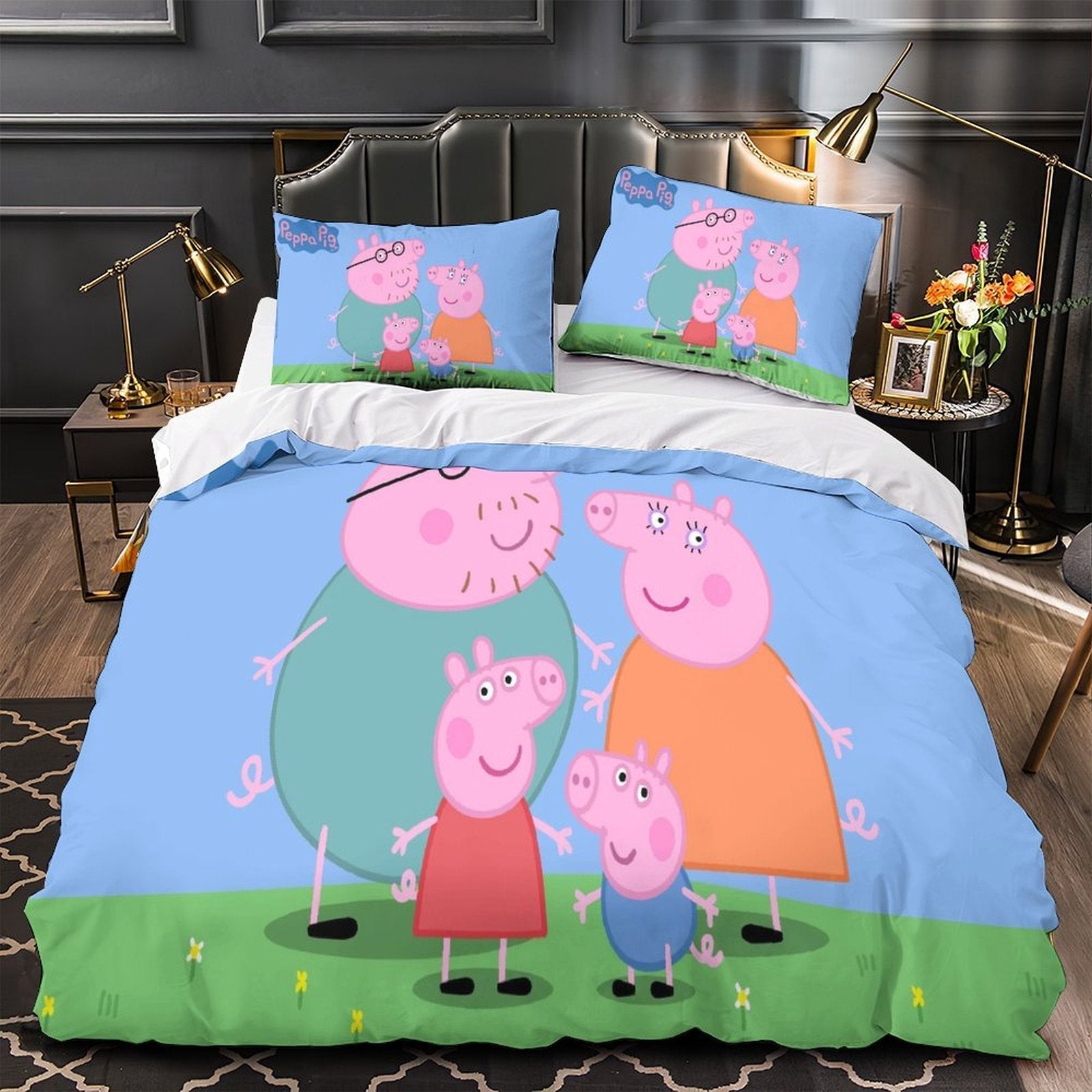Peppa Pig Duvet Cover Pattern Bedding Set Without Filler