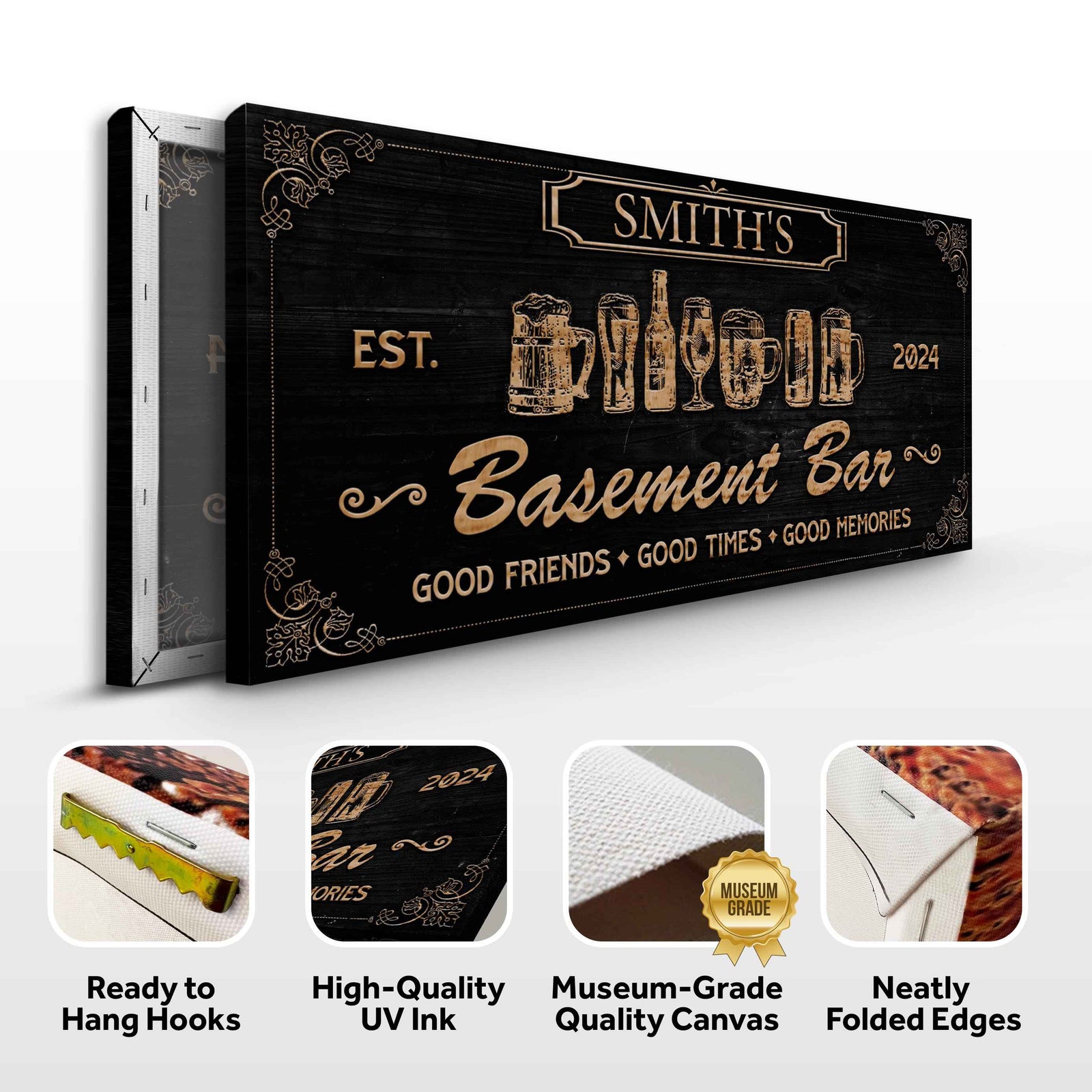 Personalized Basement Bar Sign II