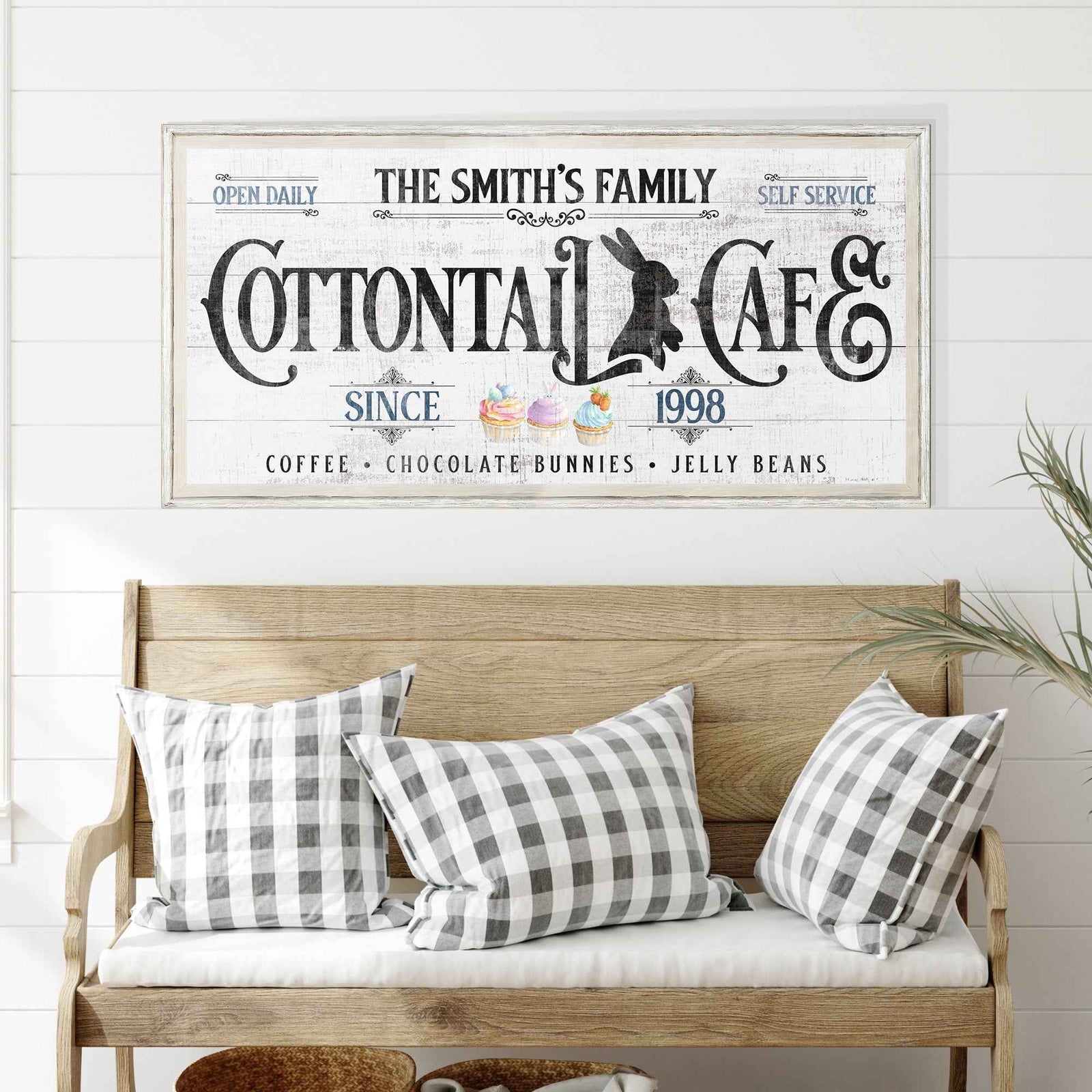 Personalized Easter Bunny Sign