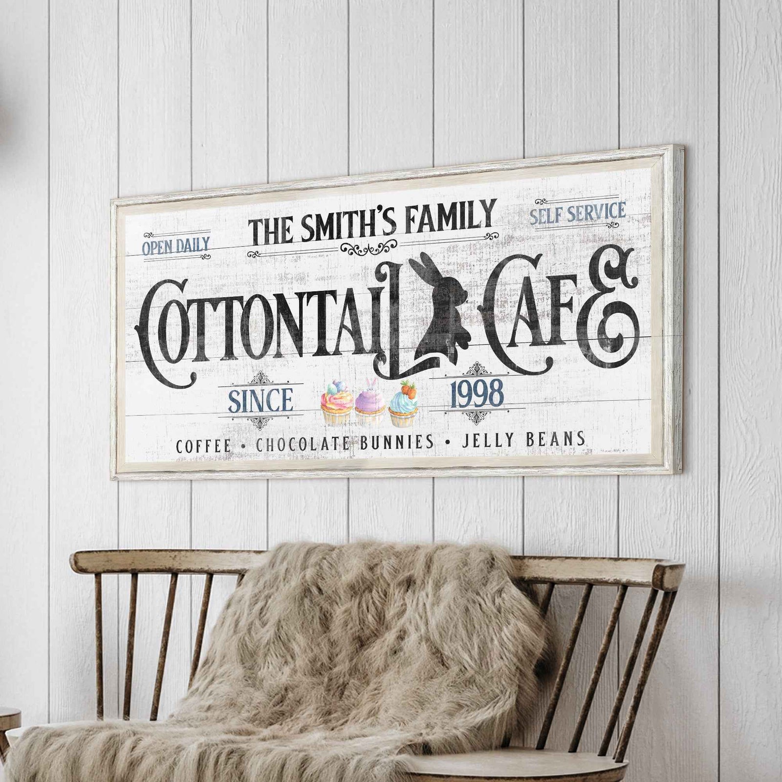 Personalized Easter Bunny Sign