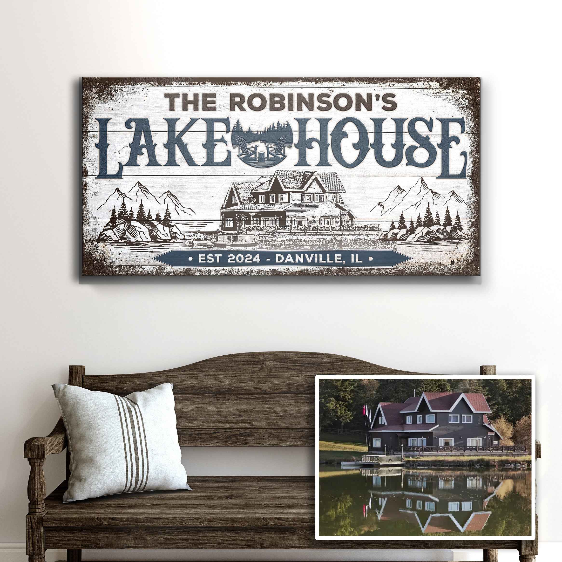 Personalized Lake House Sign II
