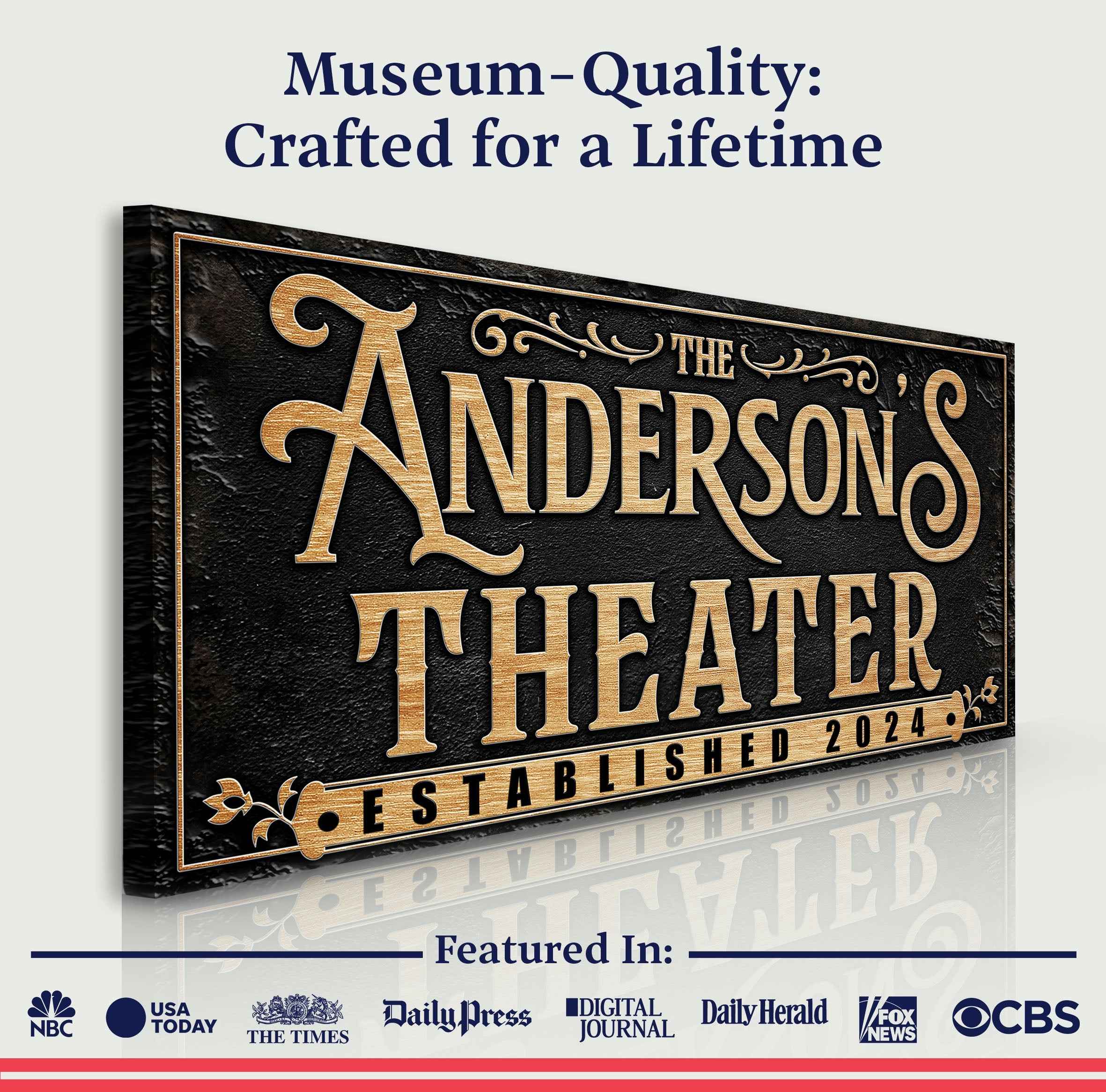 Personalized Theater Sign