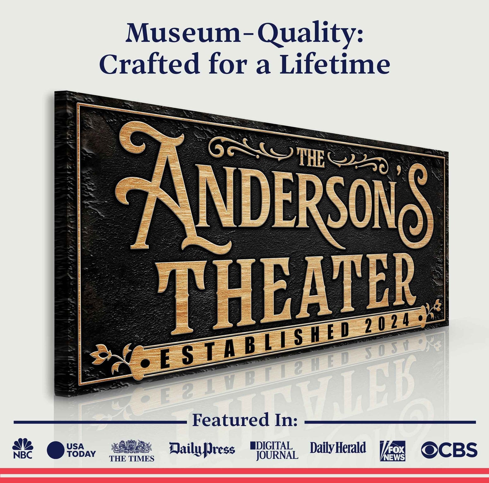 Personalized Theater Sign