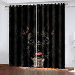 Pet Dogs Curtains Blackout Window Treatments Drapes for Room Decoration