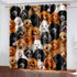 Pet Dogs Curtains Blackout Window Treatments Drapes for Room Decoration