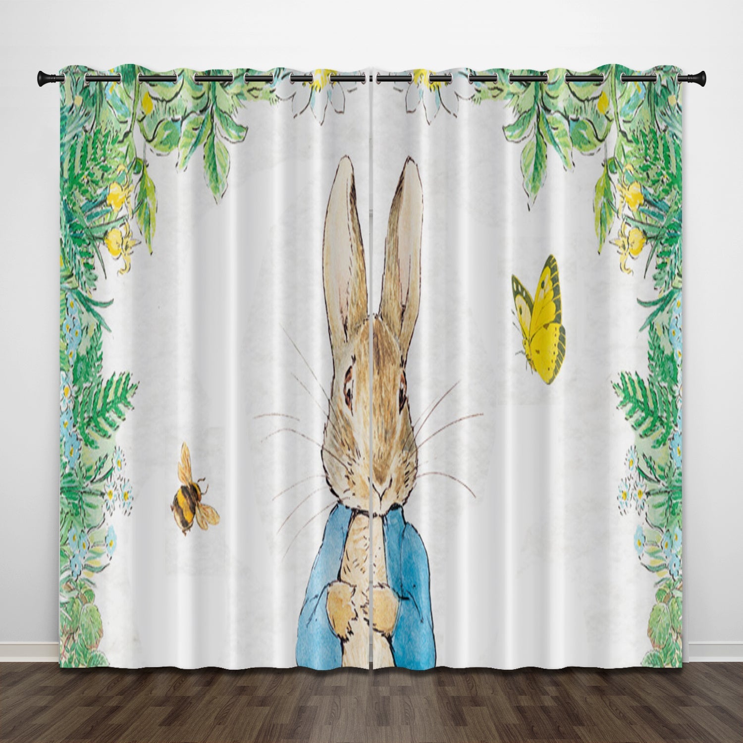 Peter Rabbit Curtains Pattern Blackout Window Drapes