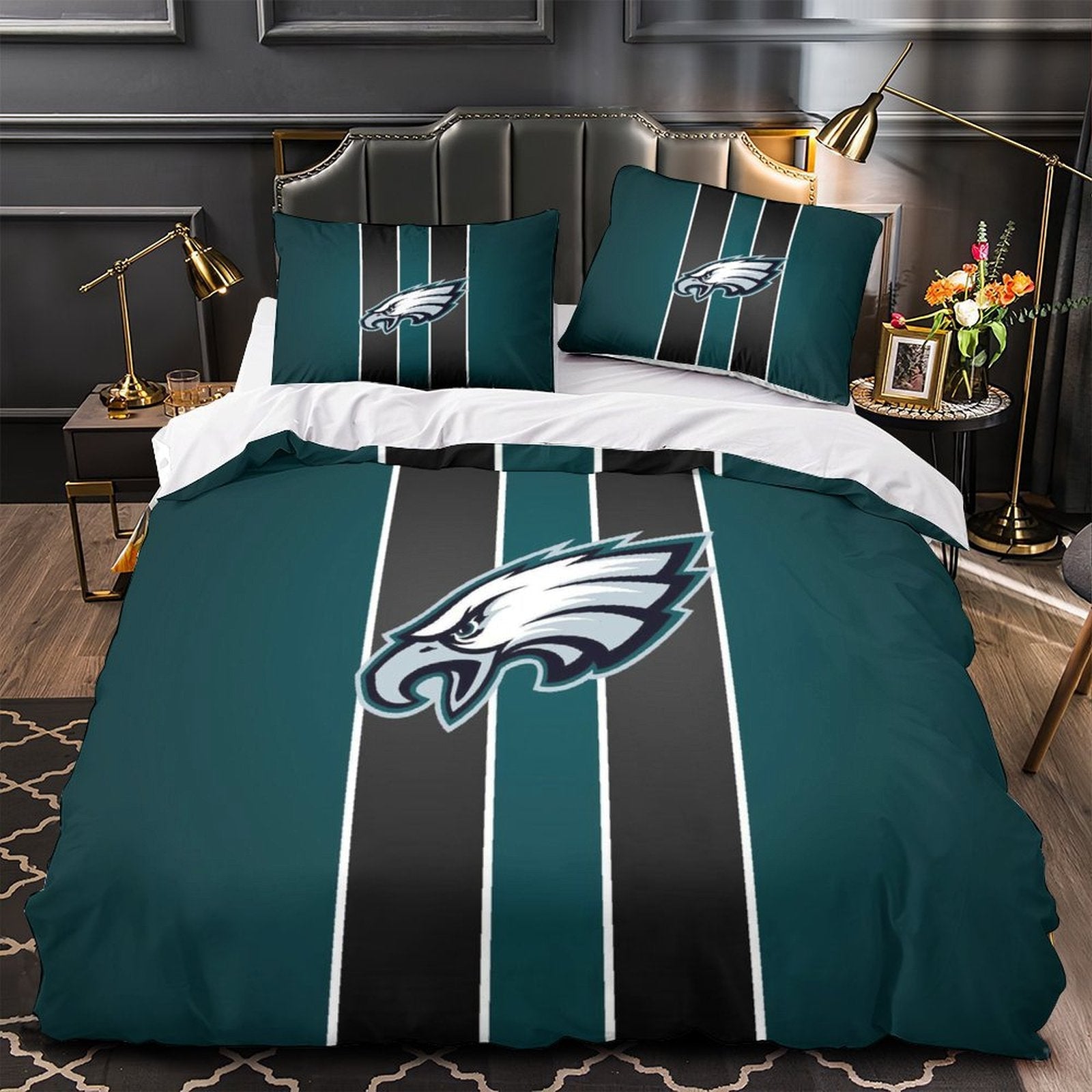 Philadelphia Eagles Duvet Cover Bedding Set