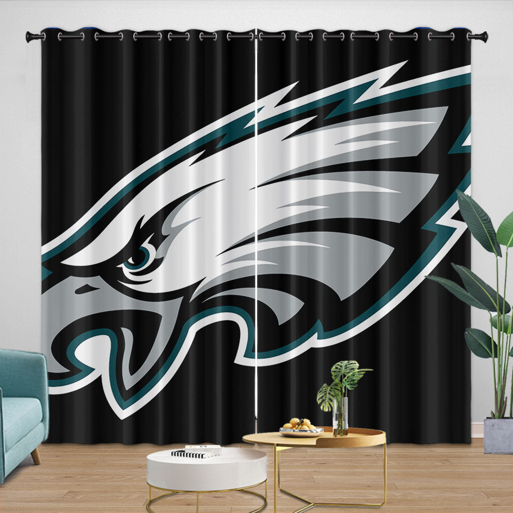Philadelphia Eagles Curtains Blackout Window Drapes
