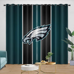Philadelphia Eagles Curtains Blackout Window Drapes Room Decoration