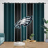 Philadelphia Eagles Curtains Blackout Window Drapes Room Decoration