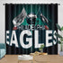 Philadelphia Eagles Curtains Blackout Window Drapes Room Decoration