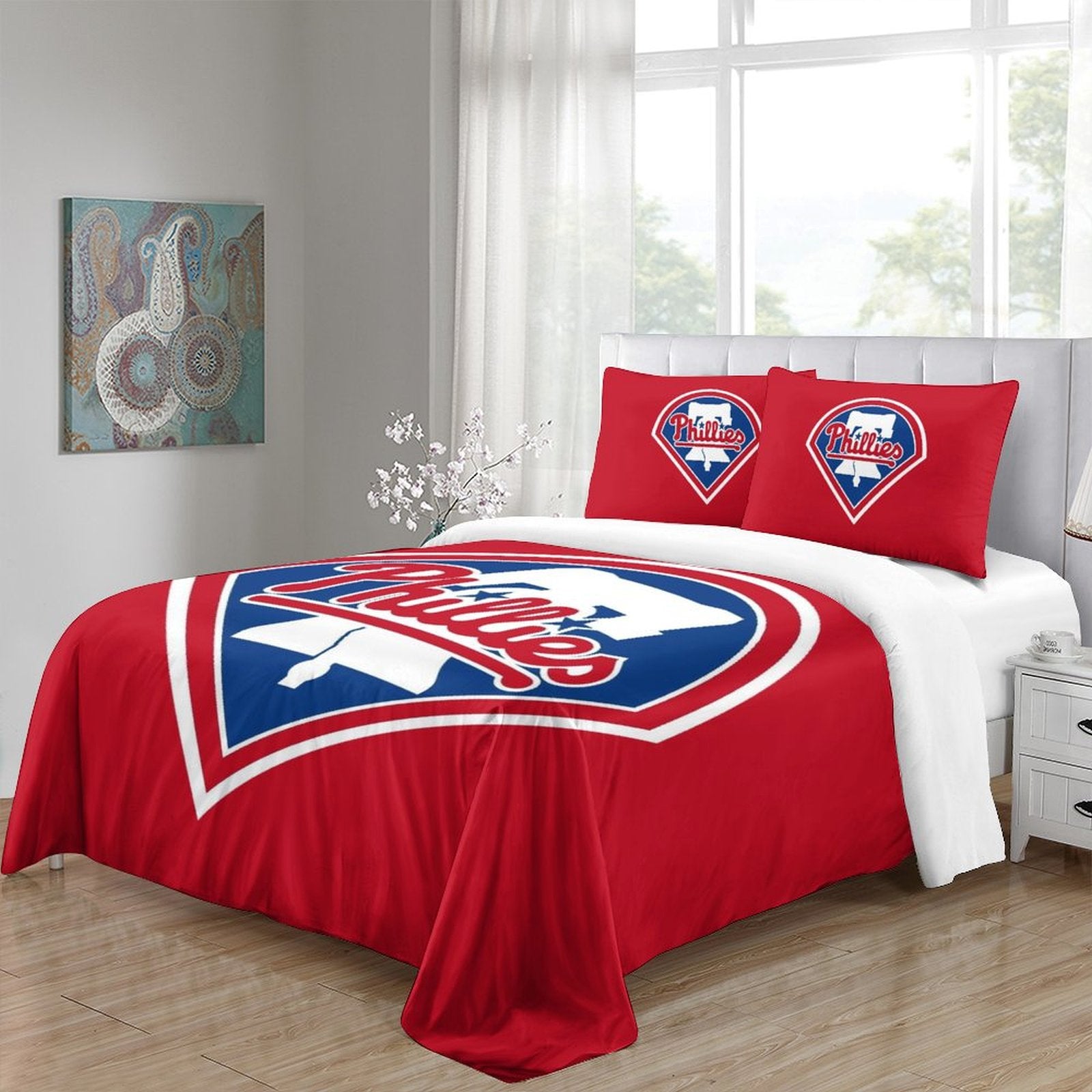 Philadelphia Phillies Bedding Set Quilt Cover Without Filler