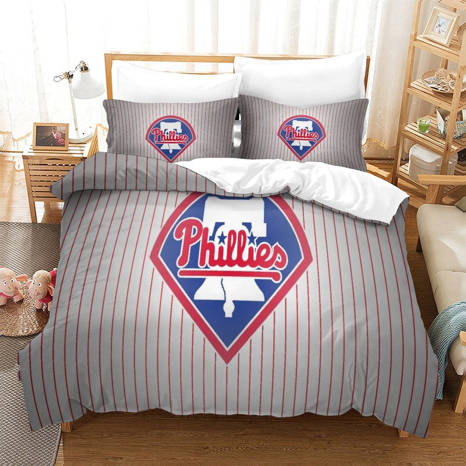 Philadelphia Phillies Bedding Set Quilt Cover Without Filler