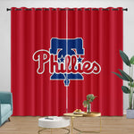 Philadelphia Phillies Curtains Blackout Window Drapes Room Decoration