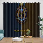 Philadelphia Union Curtains Blackout Window Drapes Room Decoration