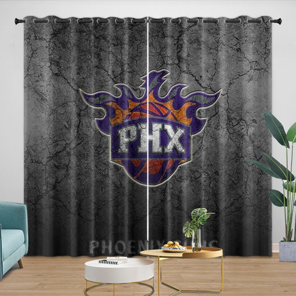 Phoenix Suns Curtains Blackout Window Drapes Room Decoration