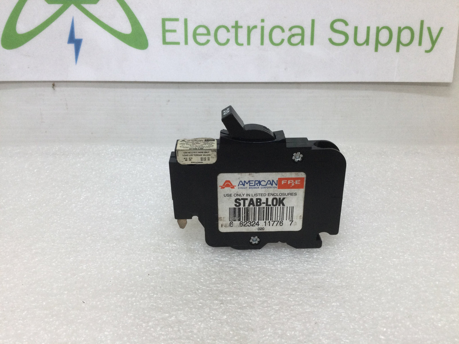 American Brand FPE NC120 1 Pole 20 Amp Circuit Breaker Thin