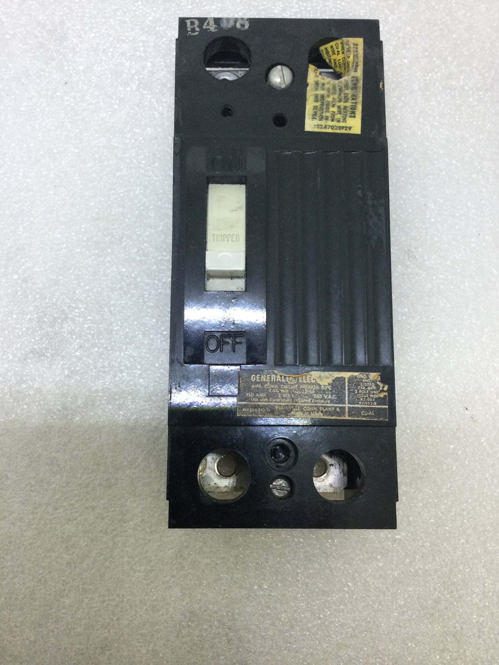 GE General Electric TQD22150 150 Amp 2 Pole 240v Circuit Breaker