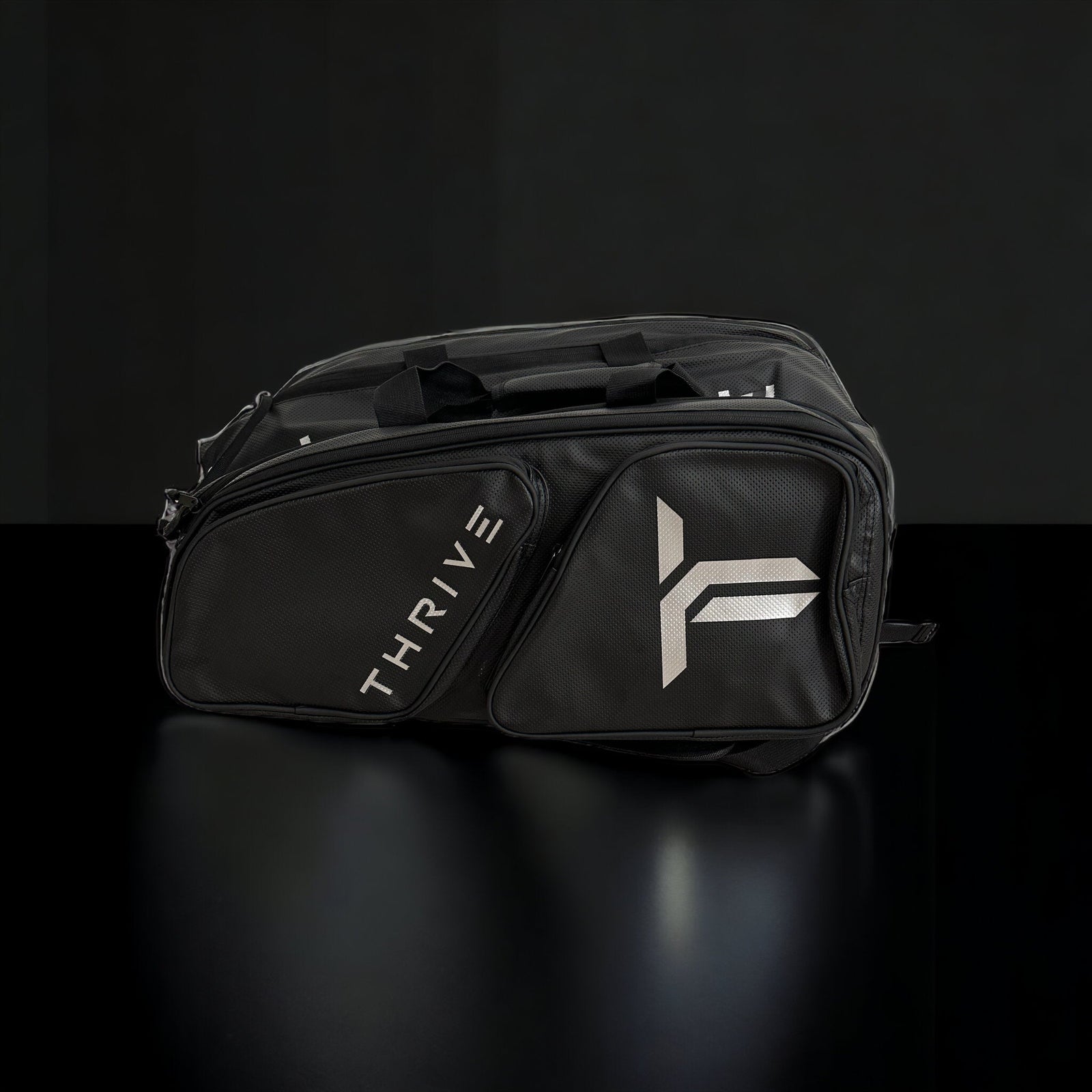 Elite Pro Tour Bag w/shoe bag- BLACK - Pickleball Bag