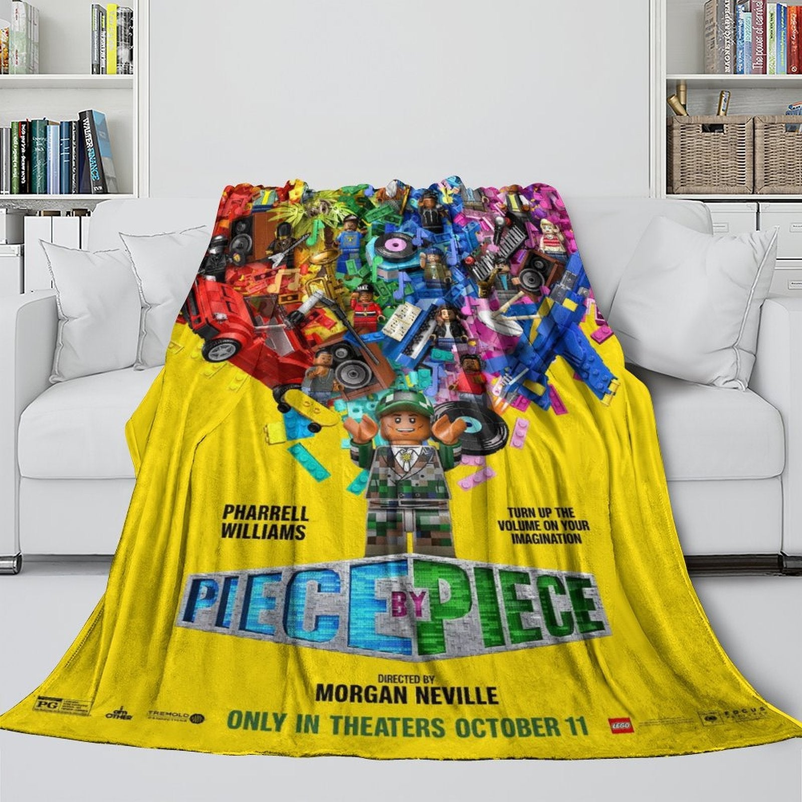 Piece By Piece Blanket Flannel Fleece Throw Room Decoration