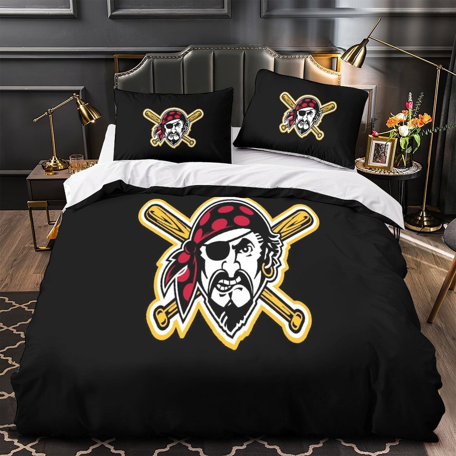 Pittsburgh Pirates Bedding Set Quilt Cover Without Filler