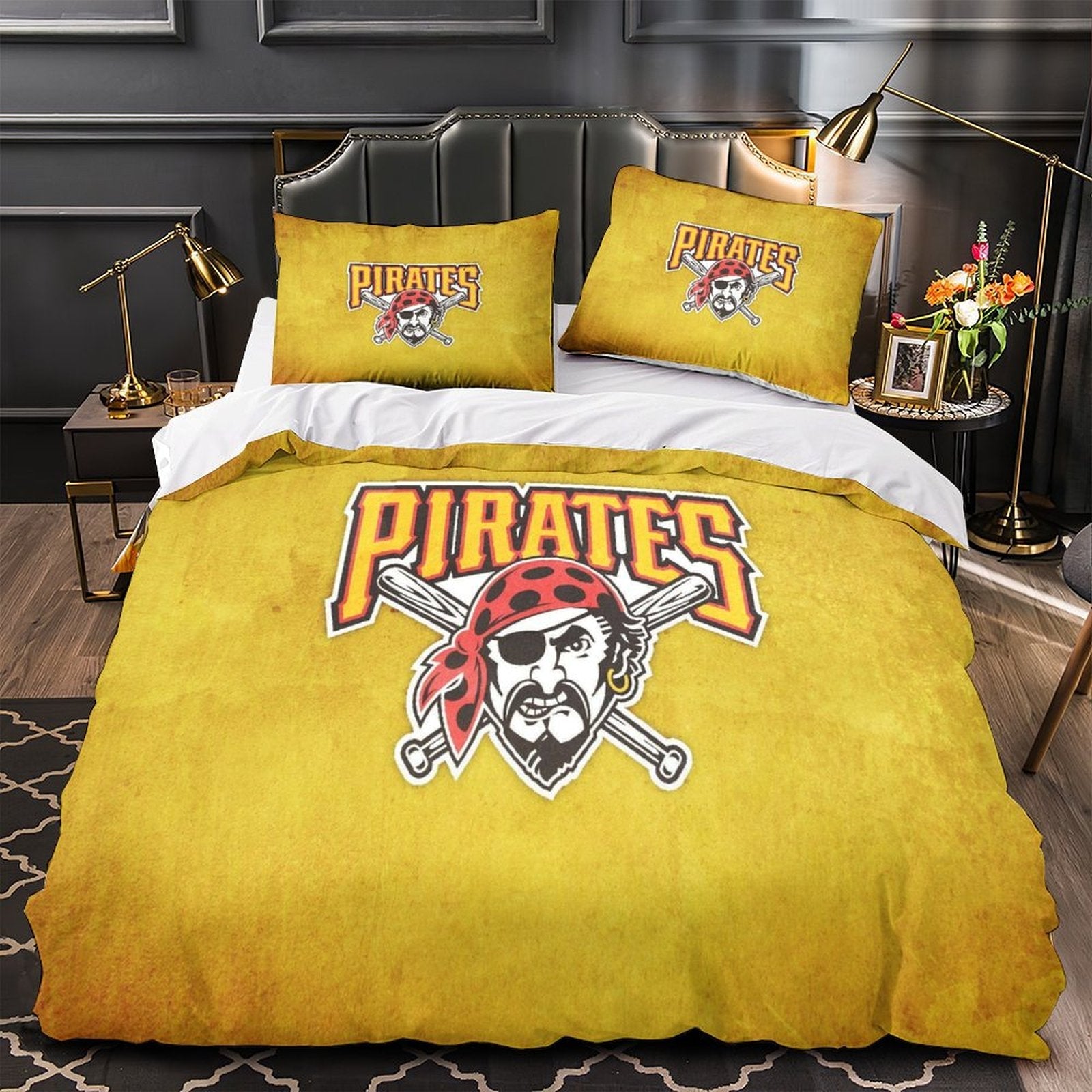 Pittsburgh Pirates Bedding Set Quilt Cover Without Filler