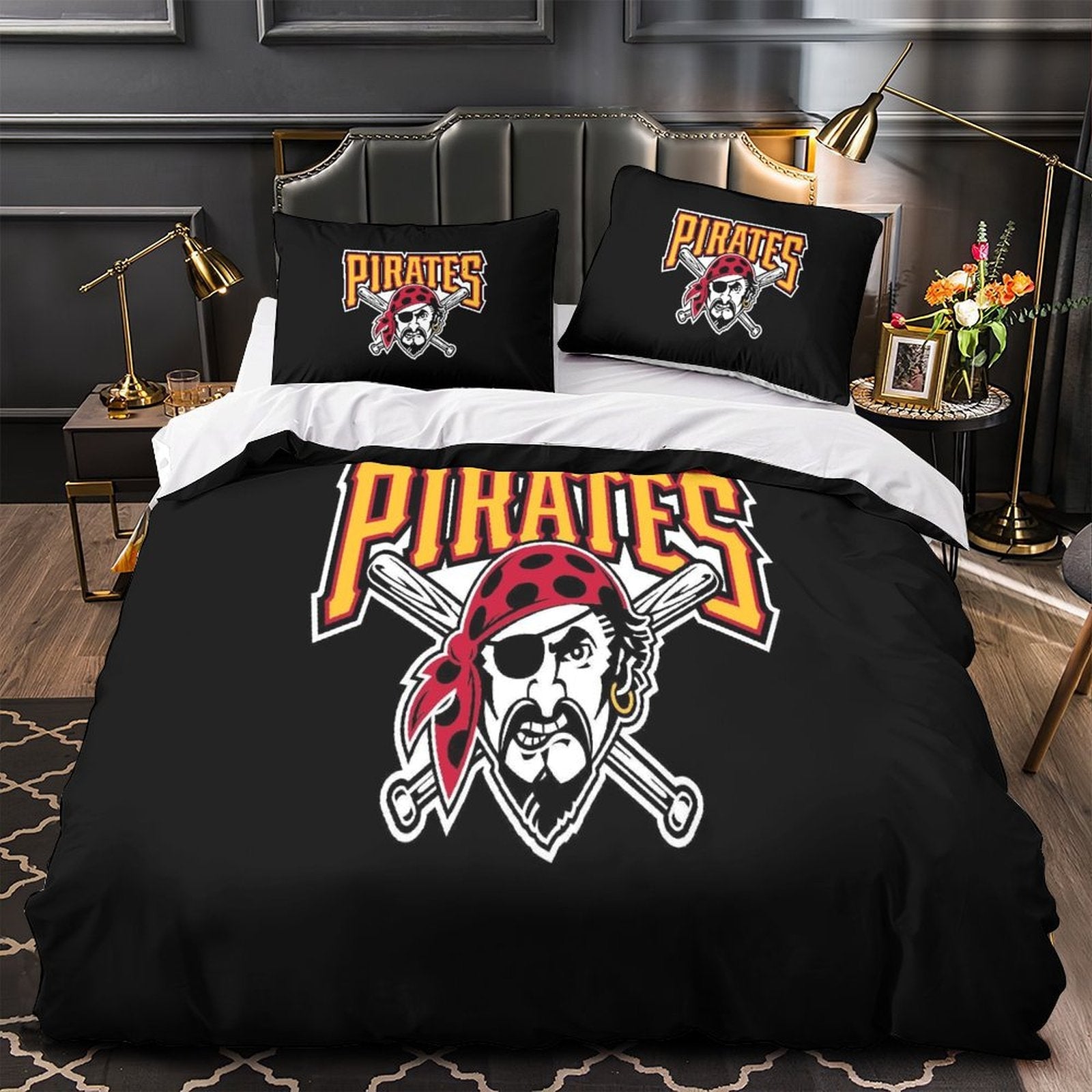 Pittsburgh Pirates Bedding Set Quilt Cover Without Filler
