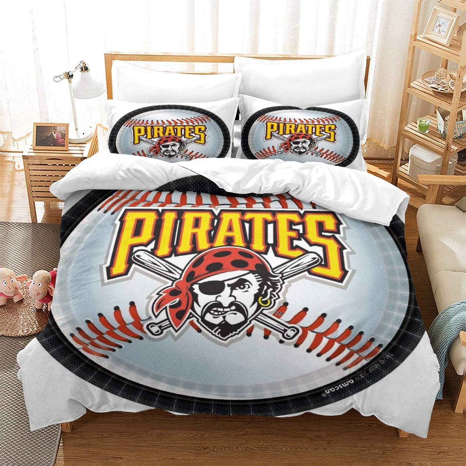 Pittsburgh Pirates Bedding Set Quilt Cover Without Filler