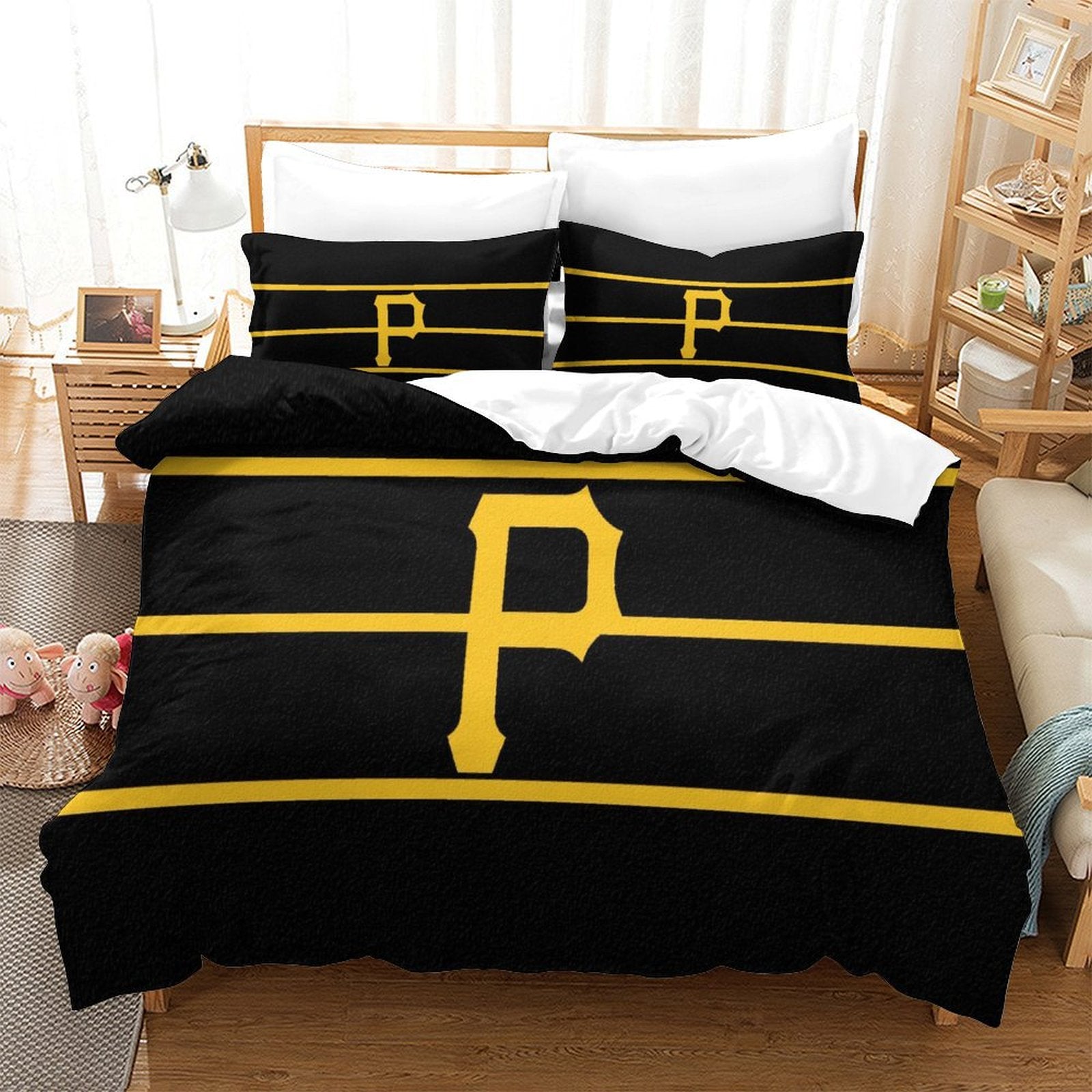 Pittsburgh Pirates Bedding Set Quilt Cover Without Filler