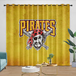 Pittsburgh Pirates Curtains Blackout Window Drapes Room Decoration