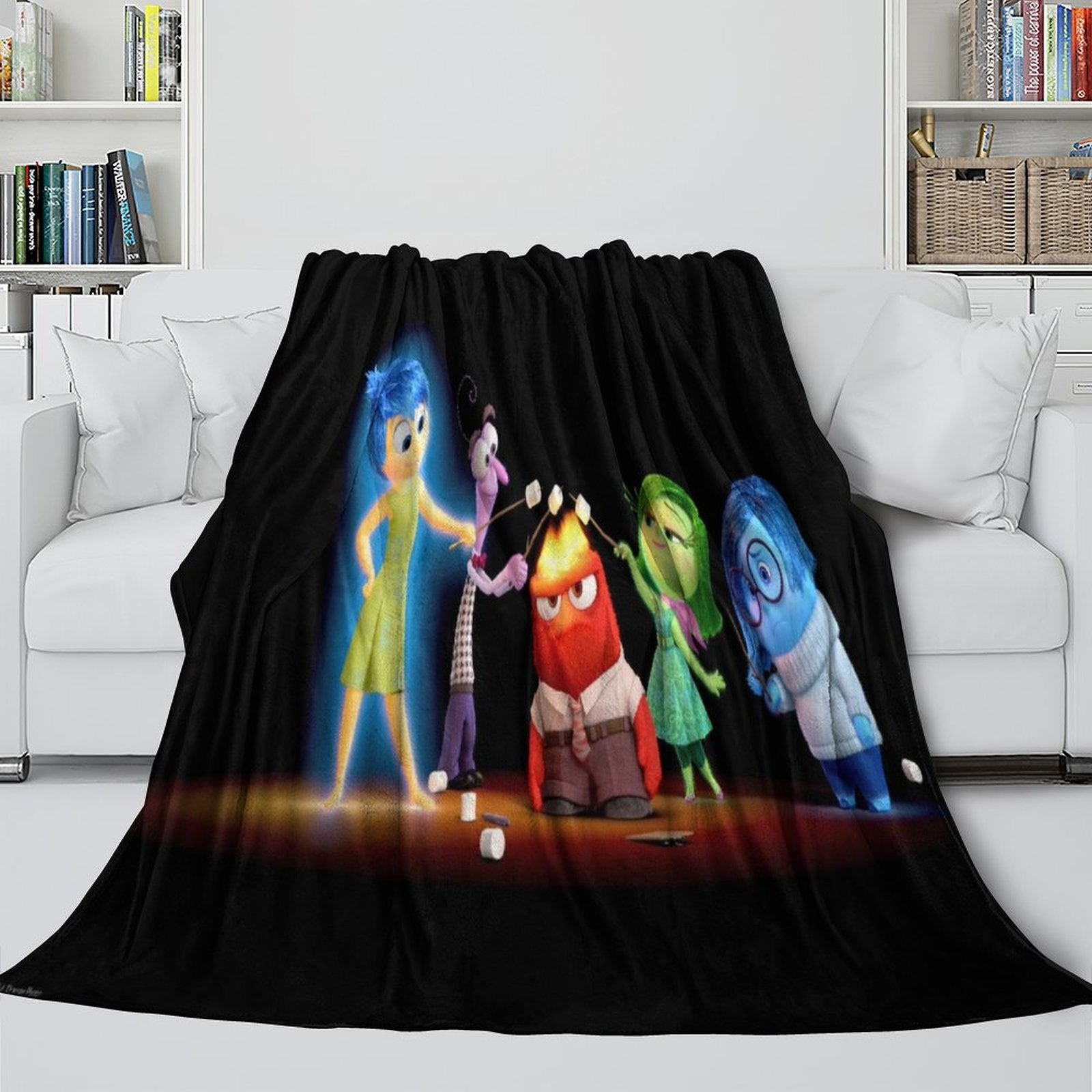 Pixar's Inside Out 2 Blanket Flannel Fleece Throw Room Decoration