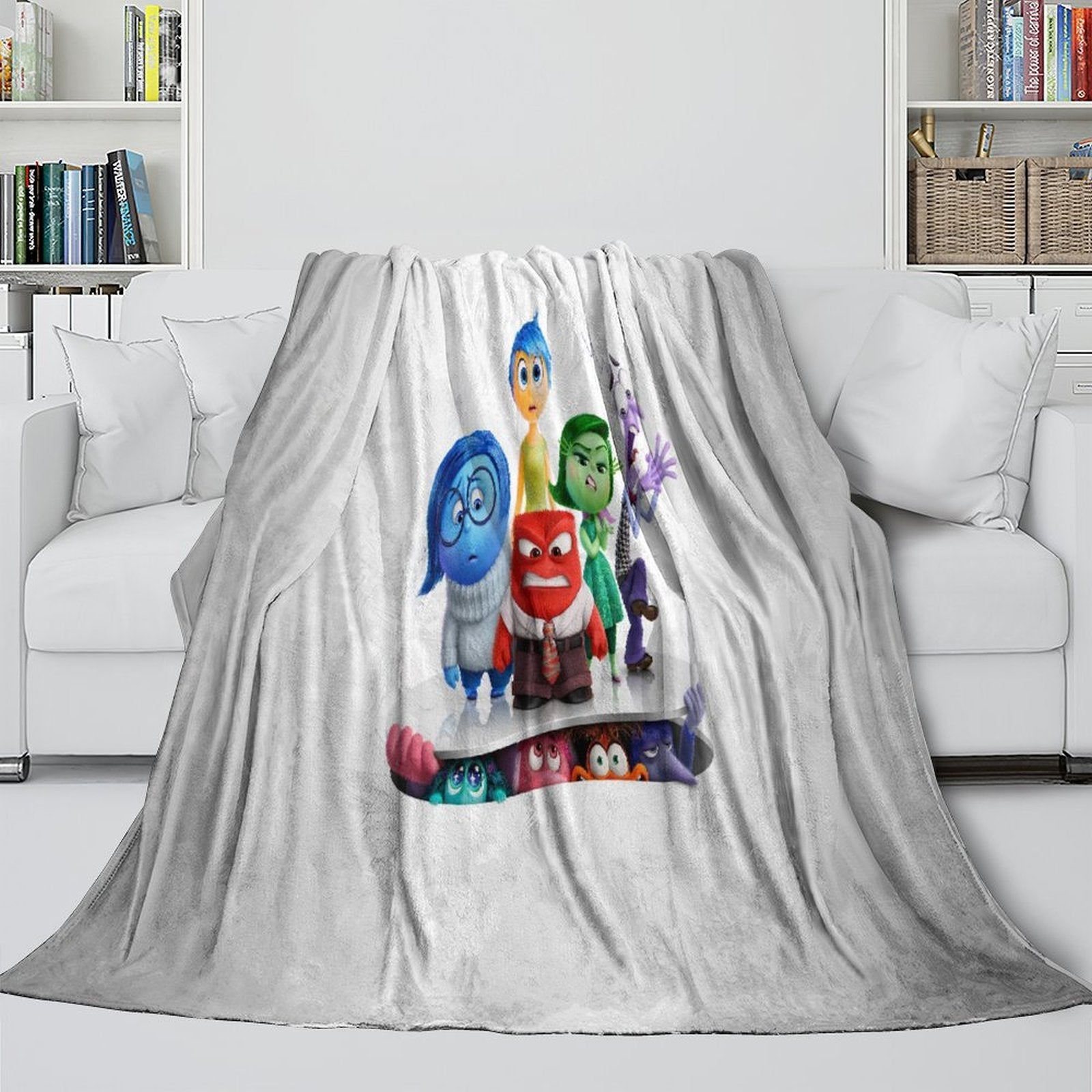 Pixar's Inside Out 2 Blanket Flannel Fleece Throw Room Decoration