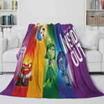 Pixar's Inside Out 2 Blanket Flannel Fleece Throw Room Decoration