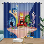 Pixar's Inside Out 2 Curtains Blackout Window Drapes Room Decoration