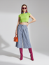 Plaid Wide-Leg Pants 7/8, Brooklyn Heights | Women - BYMANYC ® New York