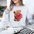 Plush Teddy Valentine Sweatshirt – Furry Look 3D Print Sweater