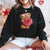 Plush Teddy Valentine Sweatshirt – Furry Look 3D Print Sweater