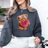 Plush Teddy Valentine Sweatshirt – Furry Look 3D Print Sweater