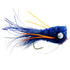 3 Pack Flashtail Bass Popper Size 6 - Blue Orange Bass Fly Fishing Bug Wide Gape Bass Hooks With Weed Guard